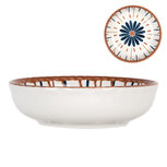 Clayre & Eef | Soepkom Beige Blauw ø 10x3 cm / 50 ml | 6CEBO0069 Clayre & Eef | Soepkom Beige Blauw ø 10x3 cm / 50 ml | 6CEBO0069