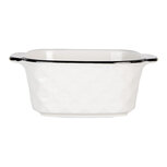 Clayre & Eef | Soepkom Wit Zwart 15x12x5 cm / 400 ml | 6CEBO0097 Clayre & Eef | Soepkom Wit Zwart 15x12x5 cm / 400 ml | 6CEBO0097