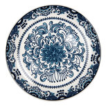 Clayre & Eef | Servies Ontbijtbord Wit Blauw ø 21x3 cm | 6CEDP0166 Clayre & Eef | Servies Ontbijtbord Wit Blauw ø 21x3 cm | 6CEDP0166