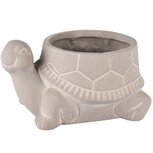 Dekoratief | Schildpad bloempot, cement, 18x13x10cm | A250213