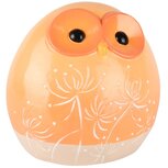 Dekoratief | Uil 'Ben', geel/oranje, TC, 16x12x15cm | A250733