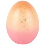 Dekoratief | Deco ei, geel/oranje, TC, 11x11x14cm | A250743