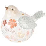 Dekoratief | Vogel 'Flower Power', keramiek, 18x11x14cm | A250961