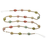 Clayre & Eef   | Decoratie slinger kerst Zilverkleurig ø 2x180 cm | 65995