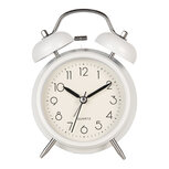 Clayre & Eef   | Wekker Analoog Wit 12x6x17 cm / 1xAA | 6AC0031W