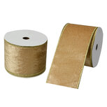 Clayre & Eef   | Lint Beige Goudkleurig 6.3 cm x 5 m | LI0128GO