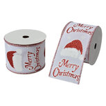 Clayre & Eef   | Lint Wit Rood 6.3 cm x 5 m | LI0134