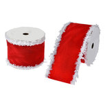 Clayre & Eef   | Lint Rood Wit 6.3 cm x 5 m | LI0136