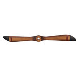 Clayre & Eef   | Decoratie Propeller Bruin Zwart 12x3x120 cm | 5H0725