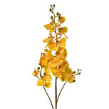 Clayre & Eef   | Decoratie tak met bloemen Geel Groen 15x8x116 cm | 5PL0170Y