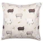 Clayre & Eef   | Kussenhoes Beige Bruin 45x45 cm | NSF22