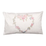 Clayre & Eef   | Kussenhoes Beige Roze 30x50 cm | SLF36