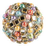 Clayre & Eef   | Deurknop Roze Meerkleurig ø 4x4 cm / S3 cm | 66059