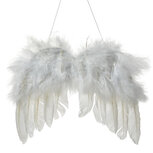 Clayre & Eef   | Hanger Vleugels Wit 20x1x16 cm | 66135