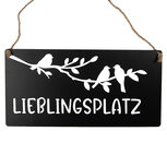 Clayre & Eef   | Tekstbord Zwart 30x1x15 cm | 6Y5697