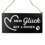Clayre & Eef   | Tekstbord Zwart 30x1x15 cm | 6Y5698