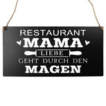 Clayre & Eef   | Tekstbord Zwart 40x1x20 cm | 6Y5699