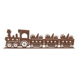 Clayre & Eef   | Decoratie Trein Bruin 34x5x10 cm | 6Y5777