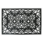 Clayre & Eef   | Deurmat Binnen Zwart 60x40x1 cm | MC270