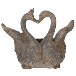 Clayre & Eef   | Bloempot Binnen Grijs Bruin 49x27x37 cm | 5MG0058