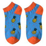 Clayre & Eef   | Sokken Blauw Oranje 36-41 | JZSSK0017