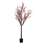 Clayre & Eef   | Decoratie Kersenbloesem boom Roze Bruin 45x45x185 cm | 5PL0143