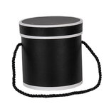 Clayre & Eef   | Kado doosje Zwart ø 12x12 cm | 66009Z