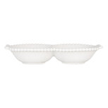 Clayre & Eef   | Kom Wit 25x7x3 cm / 100 ml | 6CEBO0202L