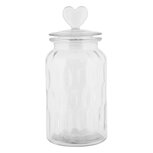 Clayre & Eef   | Voorraadpot Deksel Transparant ø 11x24 cm | 6GL5055