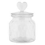 Clayre & Eef   | Voorraadpot Deksel Transparant ø 11x16 cm | 6GL5057