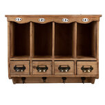 Clayre & Eef   | Wandkastje Bruin 53x16x42 cm | 5H0745