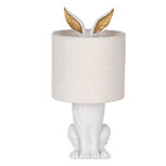 Clayre & Eef | Tafellamp Wit Beige ø 20x43 cm E27/max 1x60W | 6LMC0111WW Clayre & Eef | Tafellamp Wit Beige ø 20x43 cm E27/max 1x60W | 6LMC0111WW