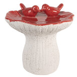 Clayre & Eef   | Decoratie Paddenstoel Wit Rood ø 19x18 cm | 6TE0580
