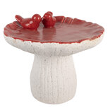 Clayre & Eef   | Decoratie Paddenstoel Wit Rood ø 25x21 cm | 6TE0581