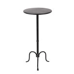 Clayre & Eef   | Bijzettafel Zwart ø 38x78 cm | 6Y5799