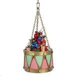 Clayre & Eef   | Decoratie Trommel Roze Groen ø 12x16/27 cm | 6Y5865P