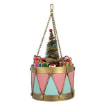 Clayre & Eef   | Decoratie Trommel Roze Blauw ø 17x25/37 cm | 6Y5866