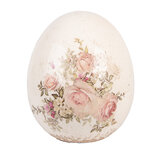 Clayre & Eef   | Decoratie Ei Beige Roze ø 14x16 cm | 6CE2207L