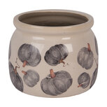 Clayre & Eef   | Bloempot Binnen Beige Grijs ø 12x10 cm | 6CECSP0001S