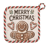 Clayre & Eef   | Pannenlap Beige Bruin 20x20 cm | CGM45