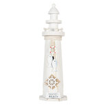 Clayre & Eef   | Decoratie Vuurtoren Wit ø 10x32 cm | 6H2413