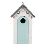 Clayre & Eef   | Vogelhuis Wit Grijs 15x10x22 cm | 6H2441