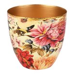 Dekoratief | Bloempot 'Blooming Bouquet', metaal, 13x13x13cm | A258058