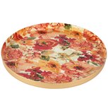 Dekoratief | Dienblad 'Splendid Flowers', metaal, 25x25x2cm | A258060