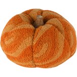 Dekoratief | Deco pompoen, oranje/naturel, stof/hout, 20x20x5cm | A258109