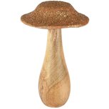 Dekoratief | Paddenstoel 'Grained', naturel, hout, 12x12x21cm | A258231 Dekoratief | Paddenstoel 'Grained', naturel, hout, 12x12x21cm | A258231