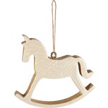 Dekoratief | Hanger paardje, wit, hout/email, 14x13x2cm | A258300