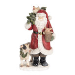 Clayre & Eef | Kerstdecoratie Kerstman Rood Wit 17x16x30 cm | 6PR5517 Clayre & Eef | Kerstdecoratie Kerstman Rood Wit 17x16x30 cm | 6PR5517