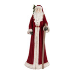Clayre & Eef | Kerstdecoratie Kerstman Rood Wit 16x15x37 cm | 6PR5539 Clayre & Eef | Kerstdecoratie Kerstman Rood Wit 16x15x37 cm | 6PR5539