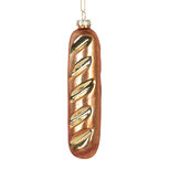 Clayre & Eef | Kersthanger Bruin Goudkleurig 4x3x15 cm | 6GL5233 Clayre & Eef | Kersthanger Bruin Goudkleurig 4x3x15 cm | 6GL5233